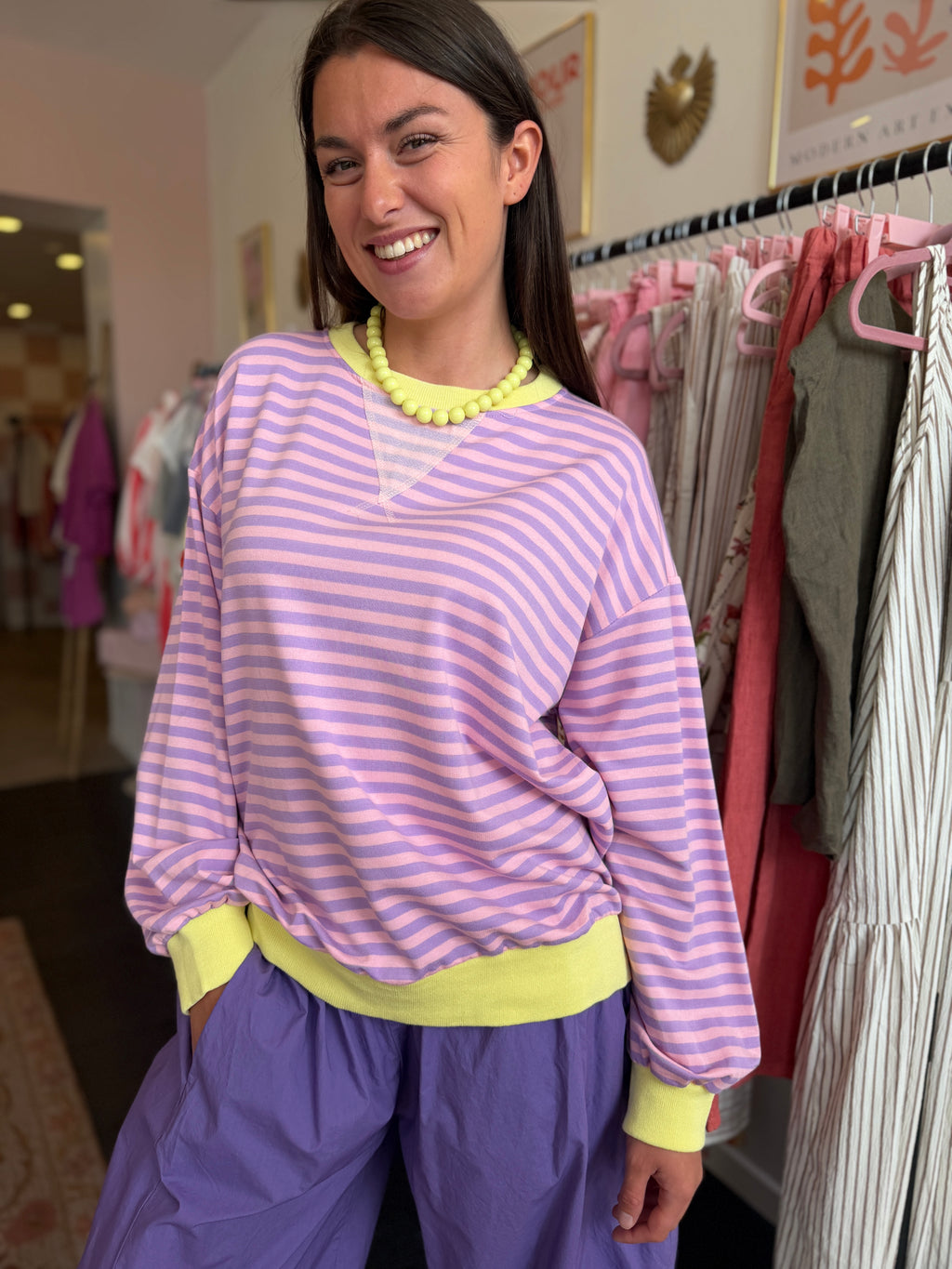SWEAT JULIE ROSE/VIOLET