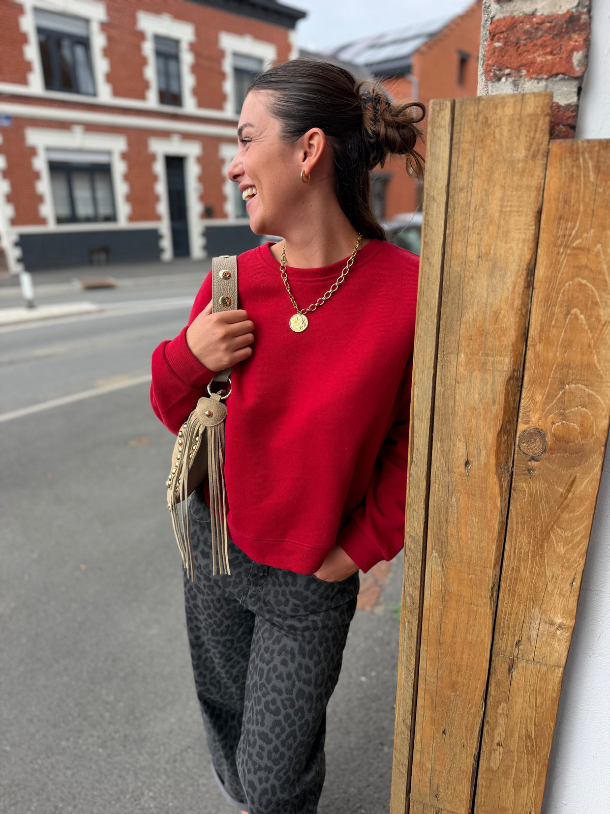 SWEAT PAOLO ROUGE