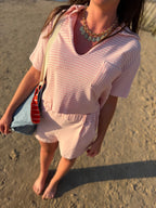 TOP POLO ROSE