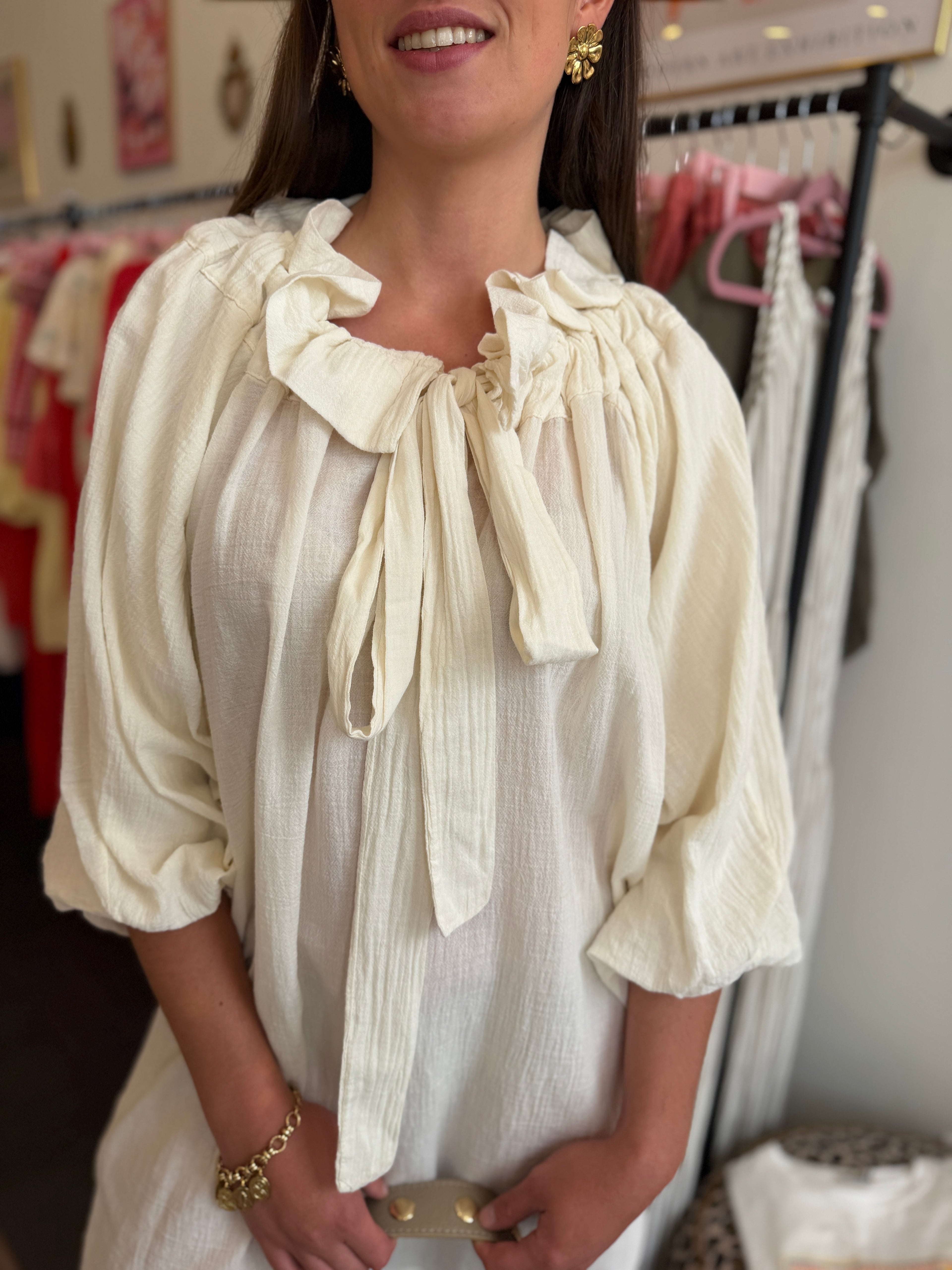 ROBE CLARISSE ÉCRU