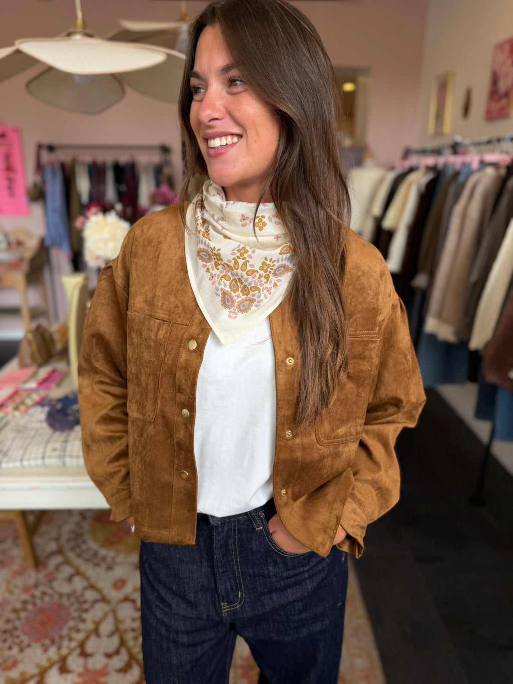 VESTE ANDREA CAMEL