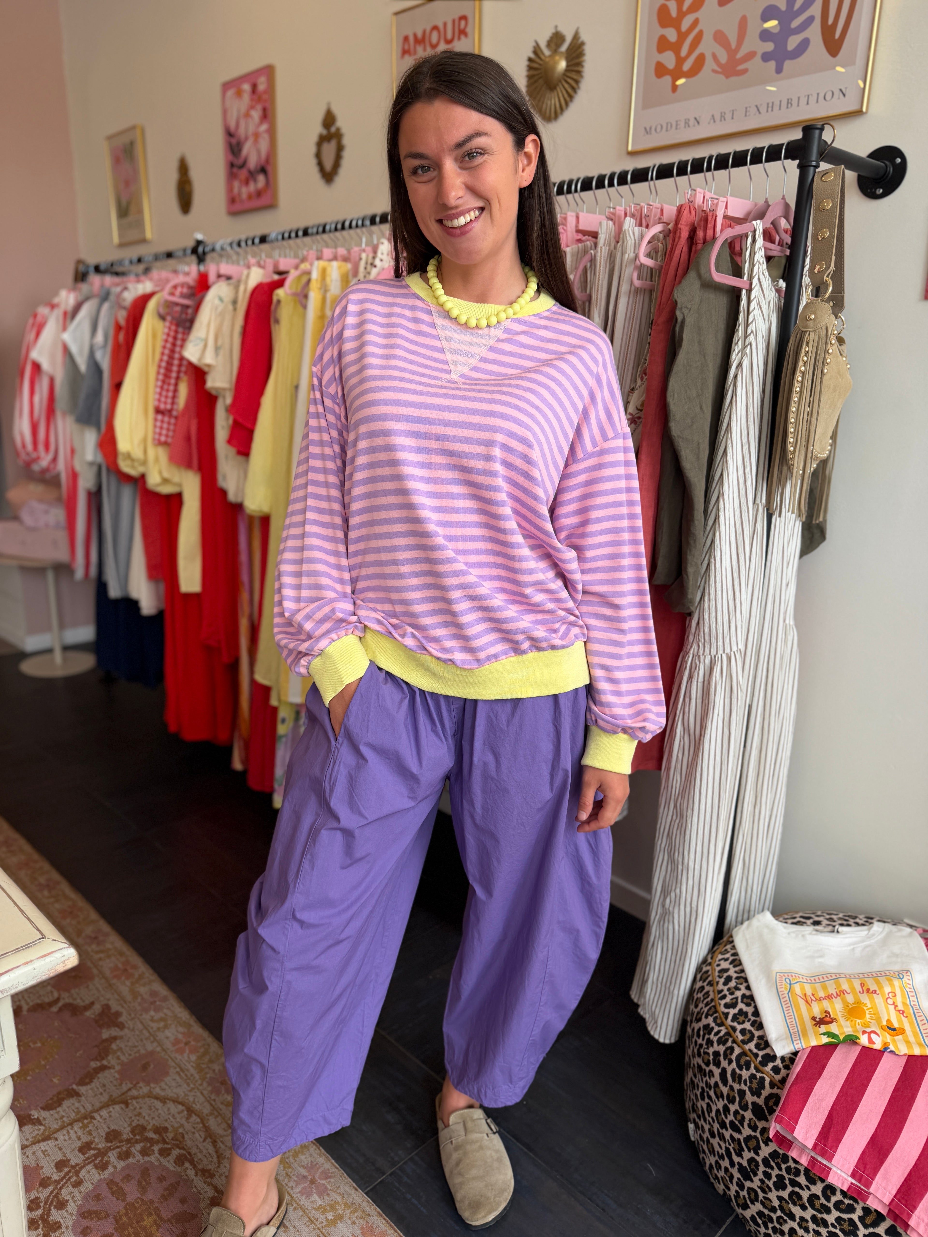 SWEAT JULIE ROSE/VIOLET