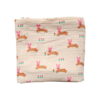 Lange lapin rose 70x70 cm