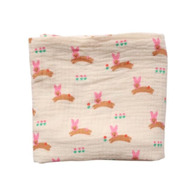 Lange lapin rose 70x70 cm