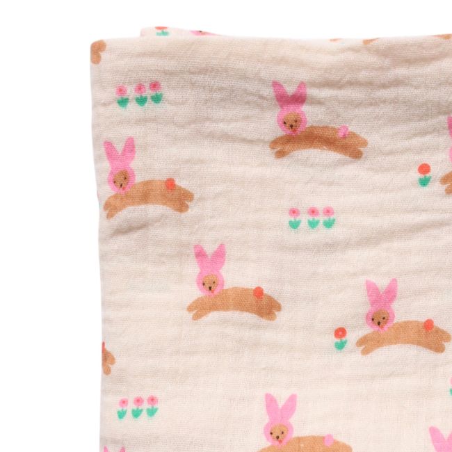 Lange lapin rose 70x70 cm