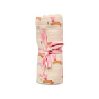 Lange lapin rose 70x70 cm