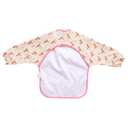 Bavoir tablier manches longues 1-3 ans Lapin rose