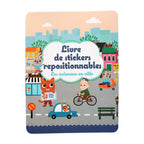 Livre stickers repositionnables Animaux en ville