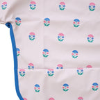 Bavoir tablier manches longues 1-3 ans Fleurs