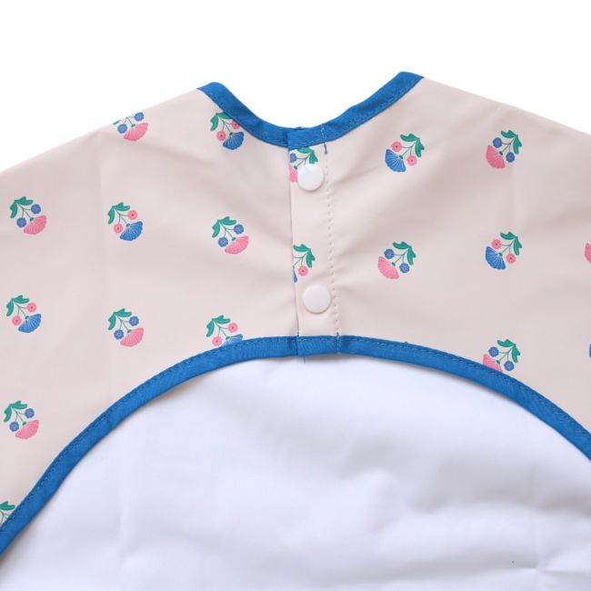 Bavoir tablier manches longues 1-3 ans Fleurs