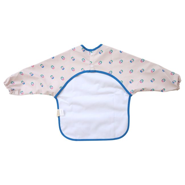 Bavoir tablier manches longues 1-3 ans Fleurs