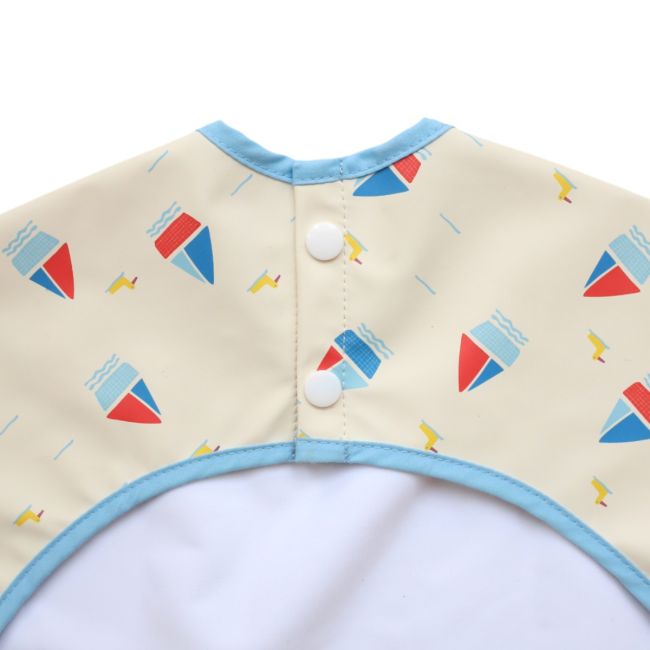 Bavoir tablier manches longues 1-3 ans Petit Matelot