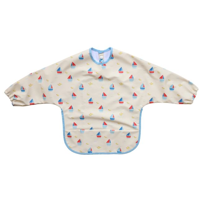 Bavoir tablier manches longues 1-3 ans Petit Matelot