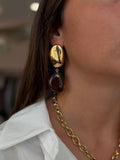 BOUCLES D’OREILLES LÉA MARRON