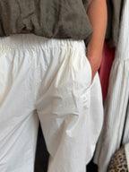 PANTALON CLAUDIE ÉCRU