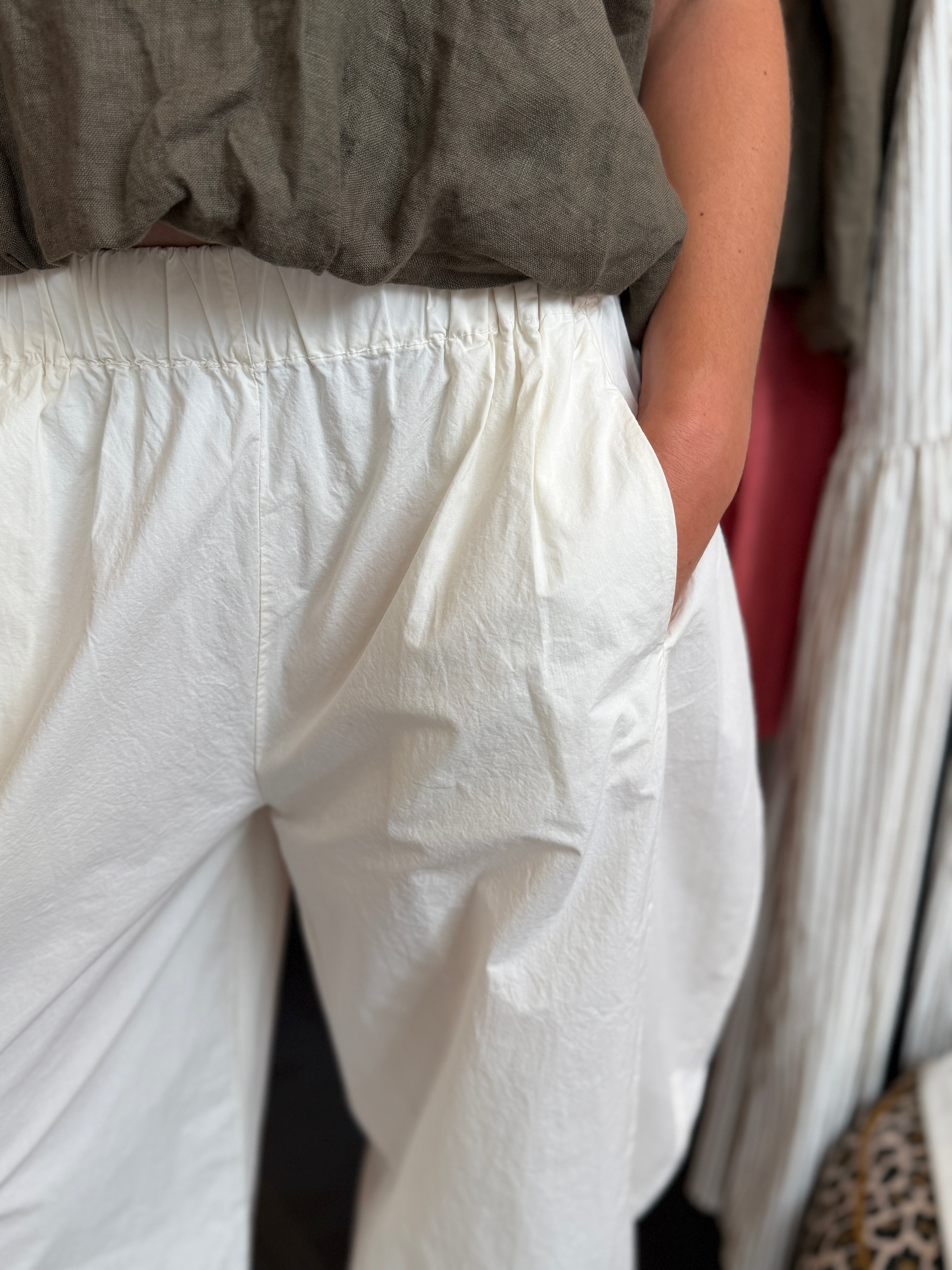 PANTALON CLAUDIE ÉCRU