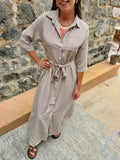 ROBE INÈS MARRON