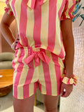 SHORT GAËL JAUNE/ROSE
