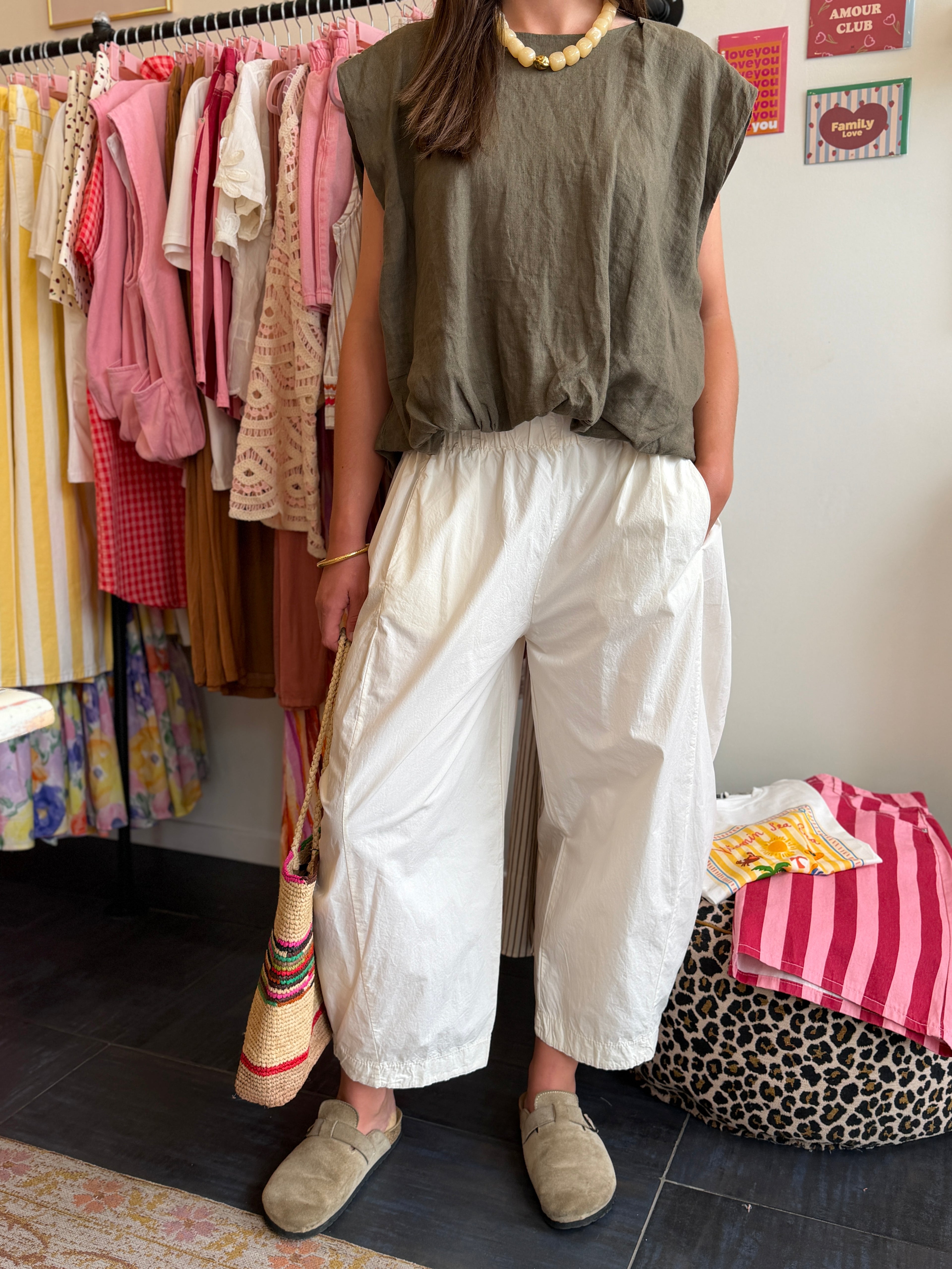 PANTALON CLAUDIE ÉCRU