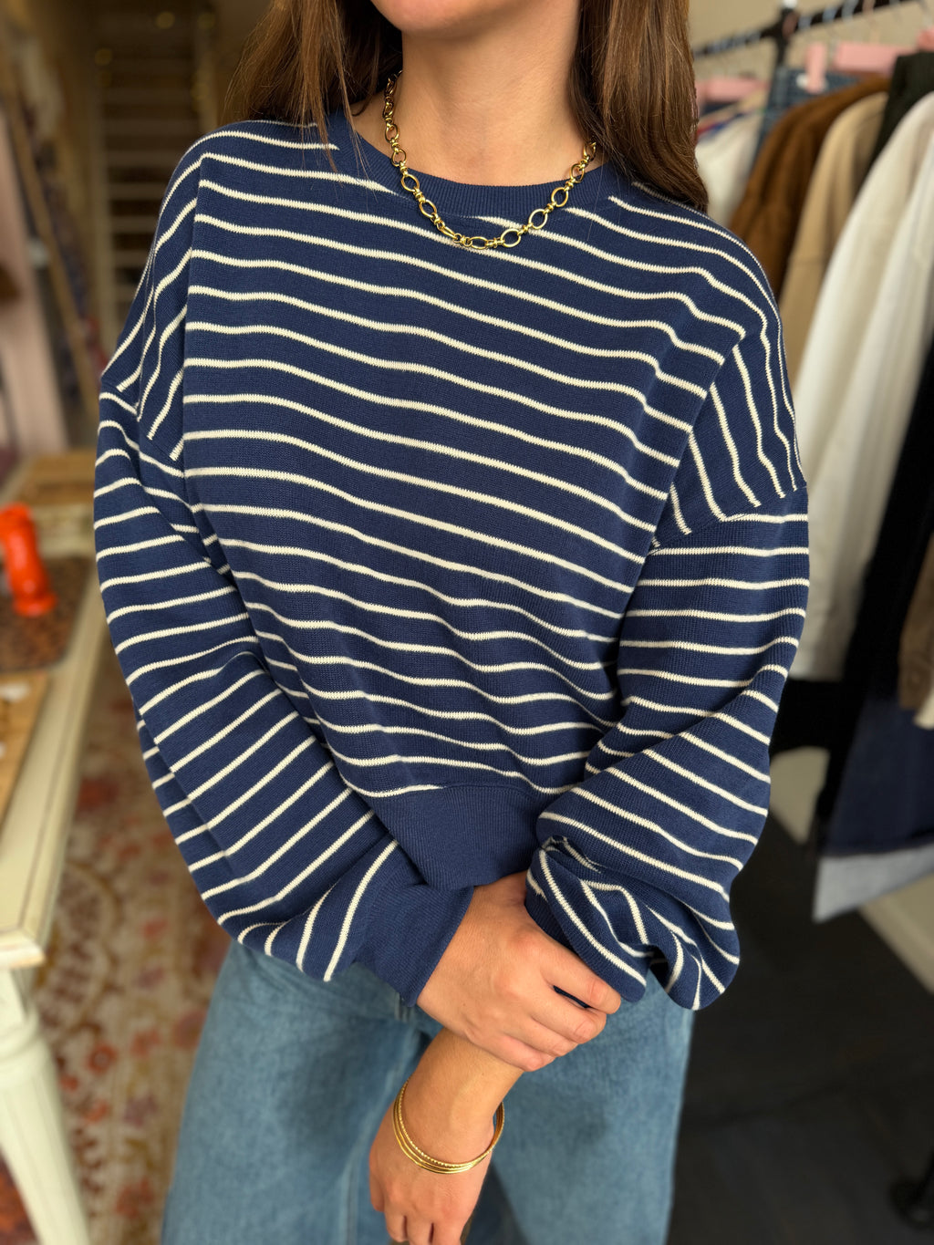 SWEAT ROMANE MARINE