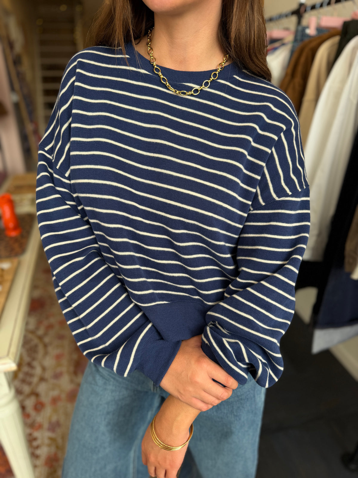 SWEAT ROMANE MARINE