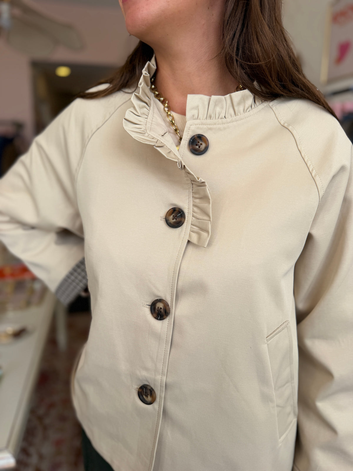 TRENCH MARIA BEIGE