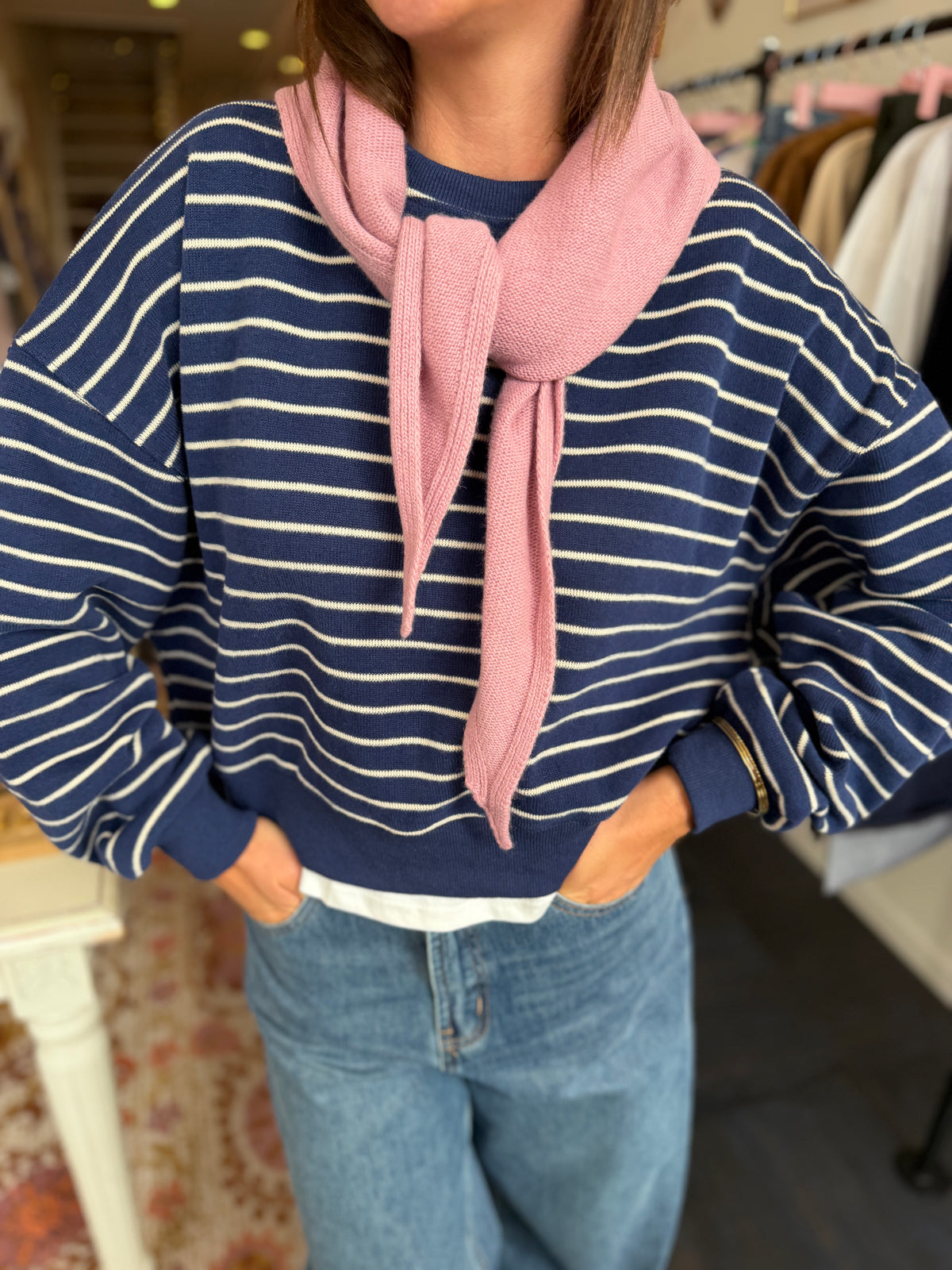 SWEAT ROMANE MARINE