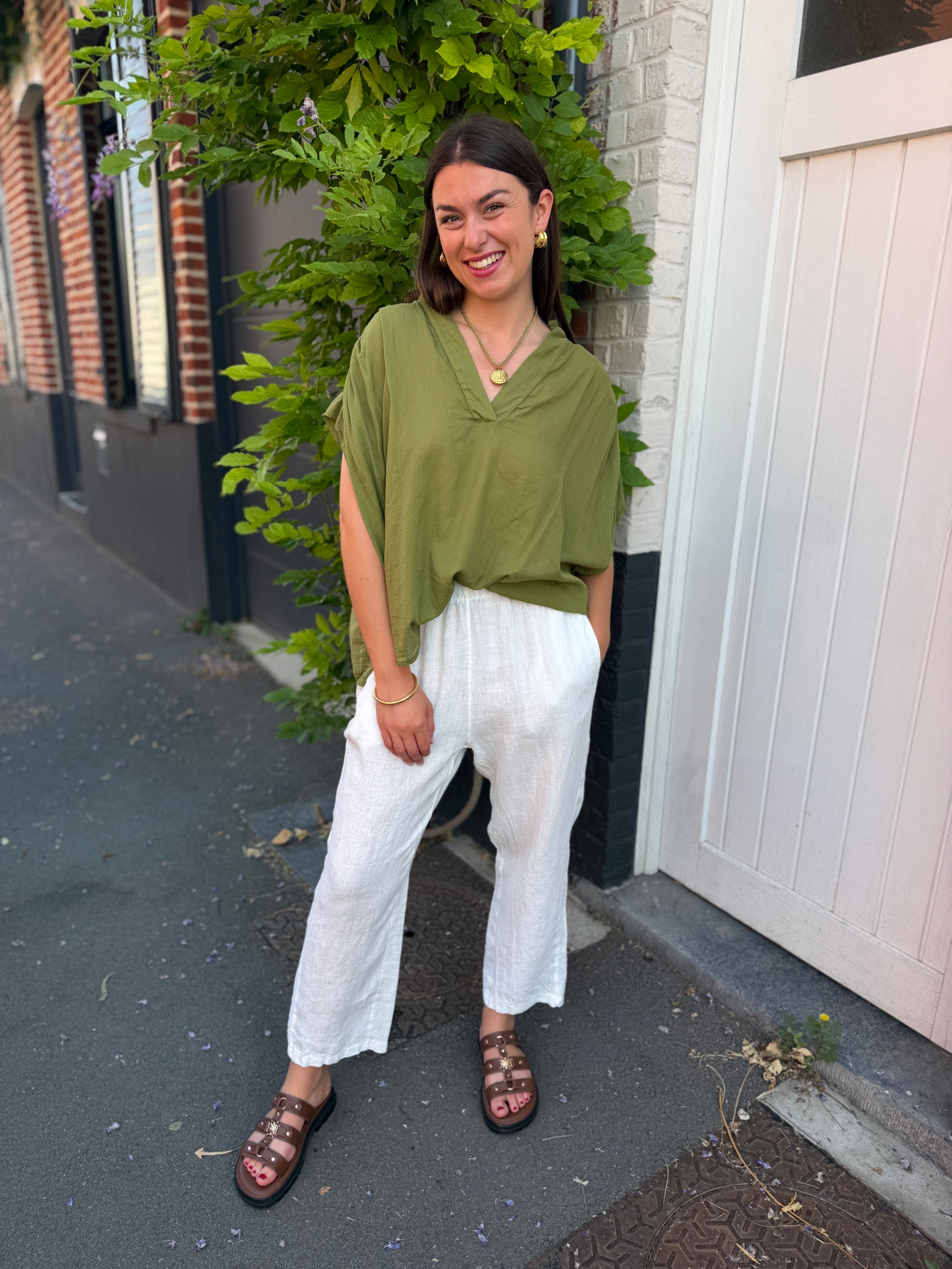 BLOUSE LAURA KAKI