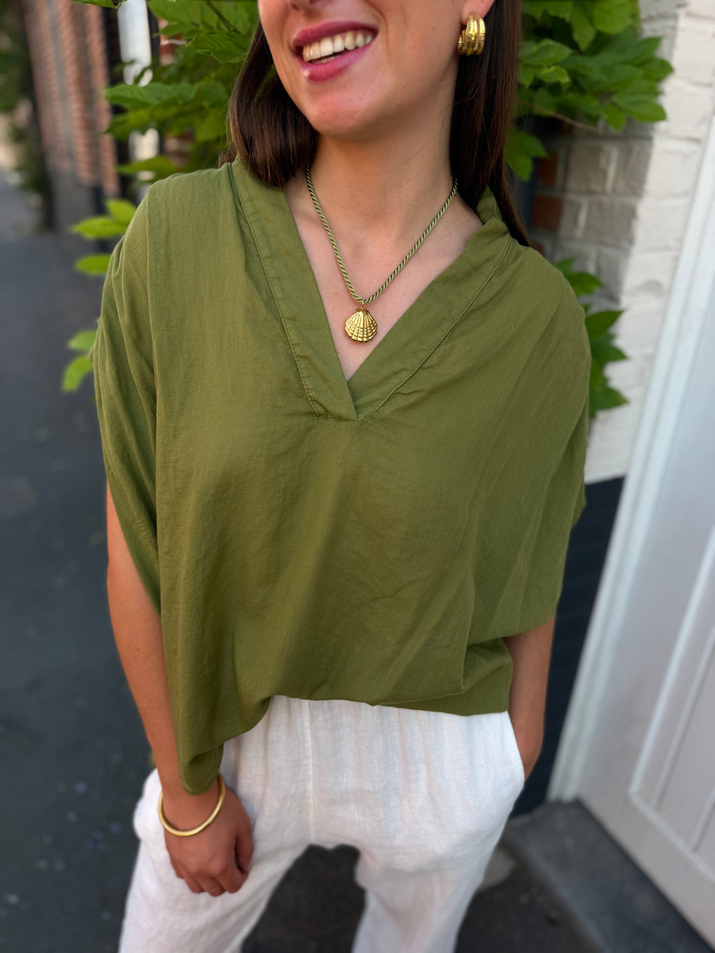 BLOUSE LAURA KAKI