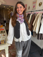 VESTE SANS MANCHES ALBA GRIS