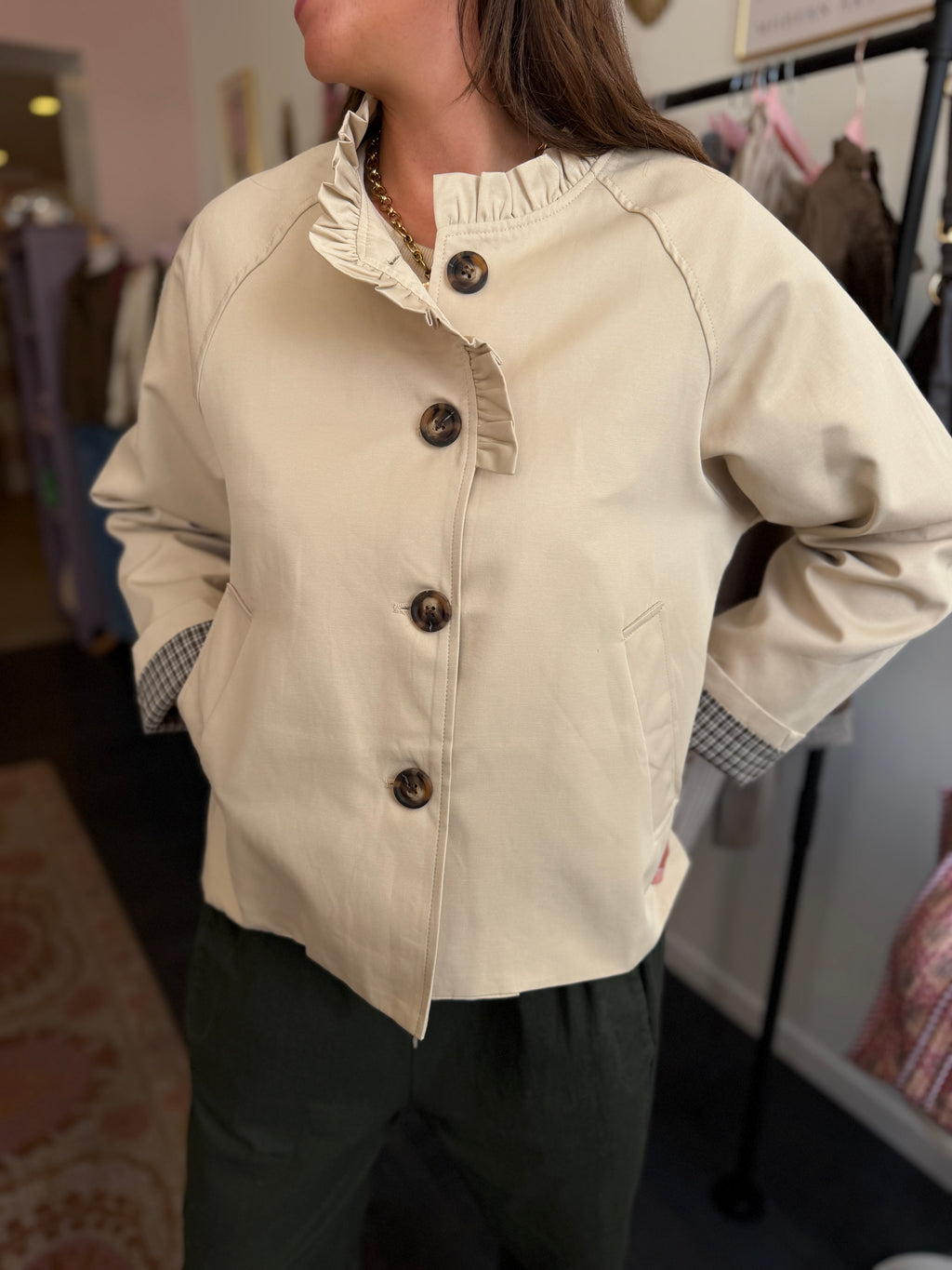 TRENCH MARIA BEIGE