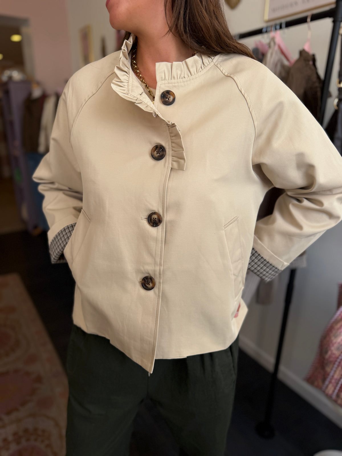 TRENCH MARIA BEIGE