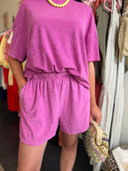 HAUT NINON MAUVE