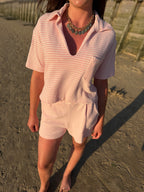 SHORT POLO ROSE