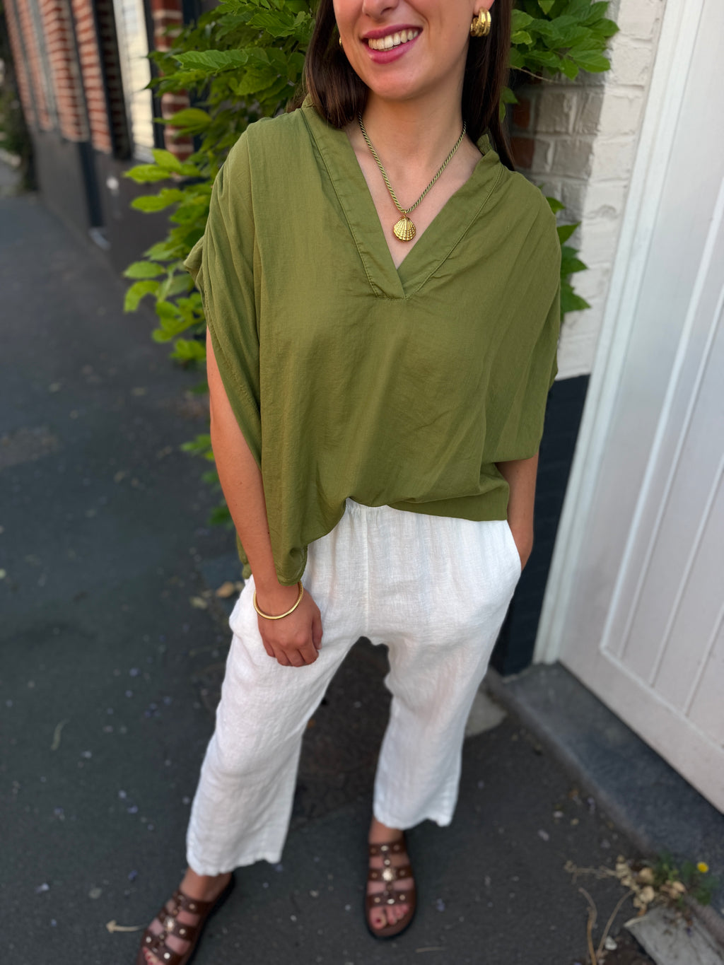 BLOUSE LAURA KAKI