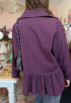 CHEMISE CHIARA PRUNE