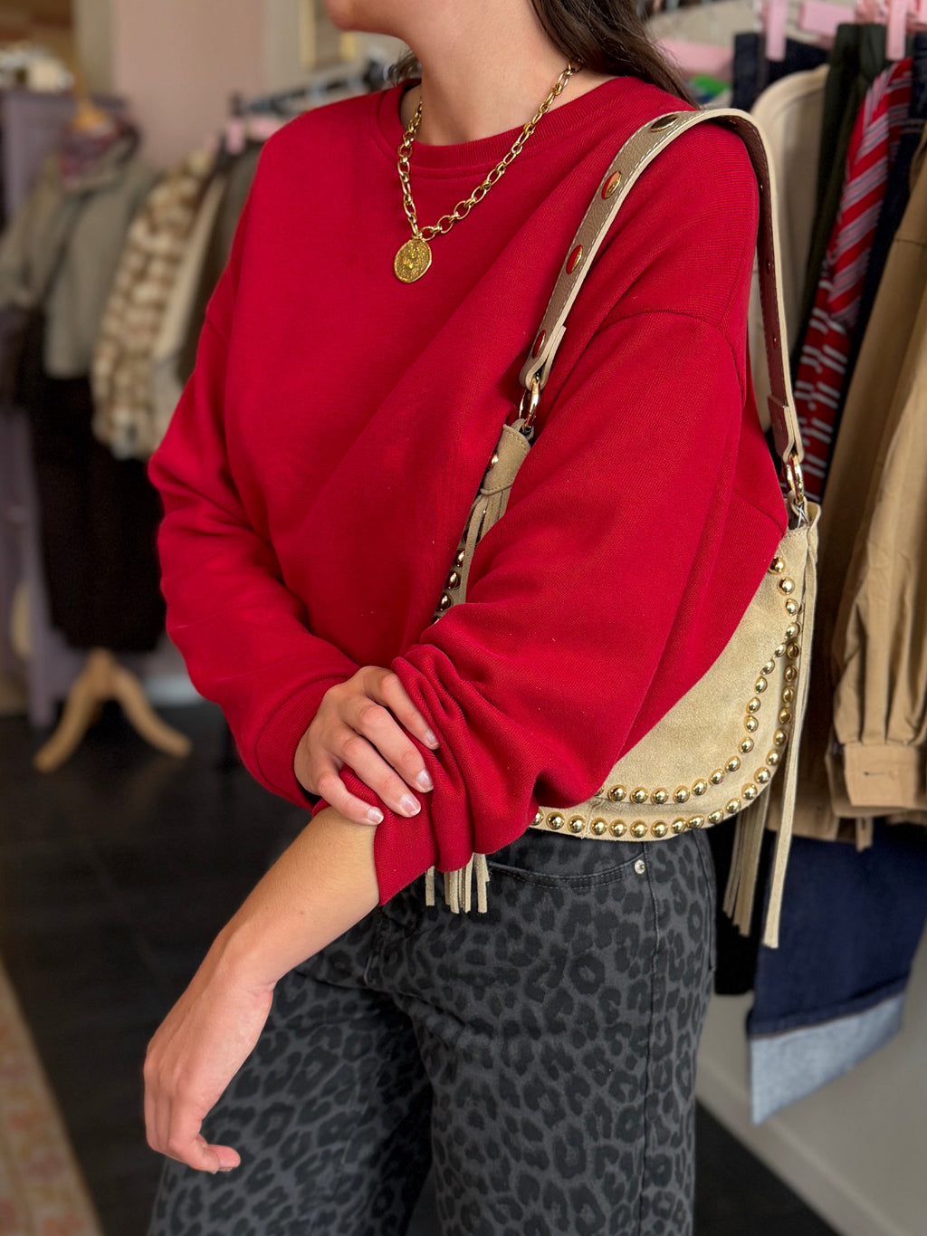 SWEAT PAOLO ROUGE