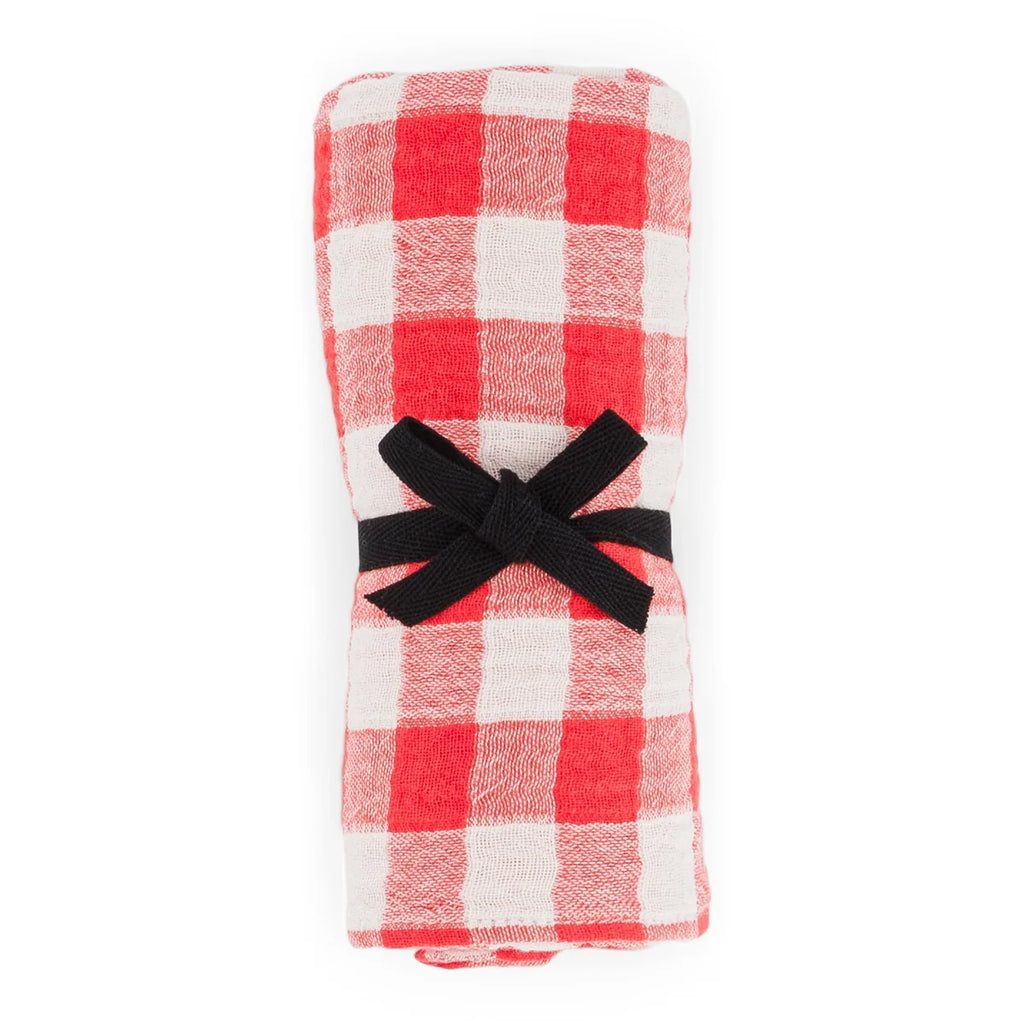 FOULARD BIANCA VICHY ROUGE
