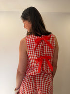 TOP MAÉ VICHY/ROUGE