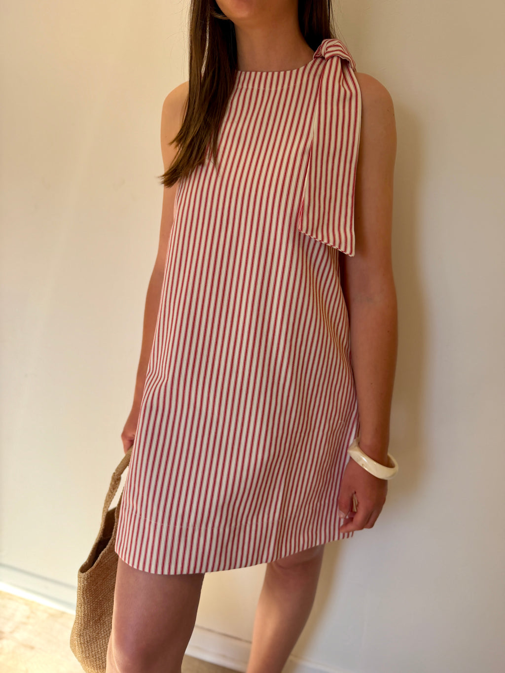 ROBE ROSIE ROUGE/BLANC