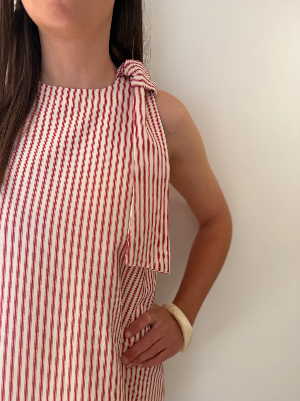 ROBE ROSIE ROUGE/BLANC