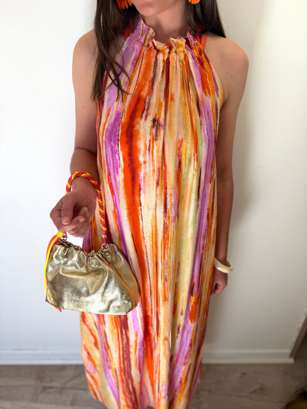 ROBE RITA ROSE/ORANGE