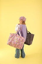 Sac Week-End Floral Lilas