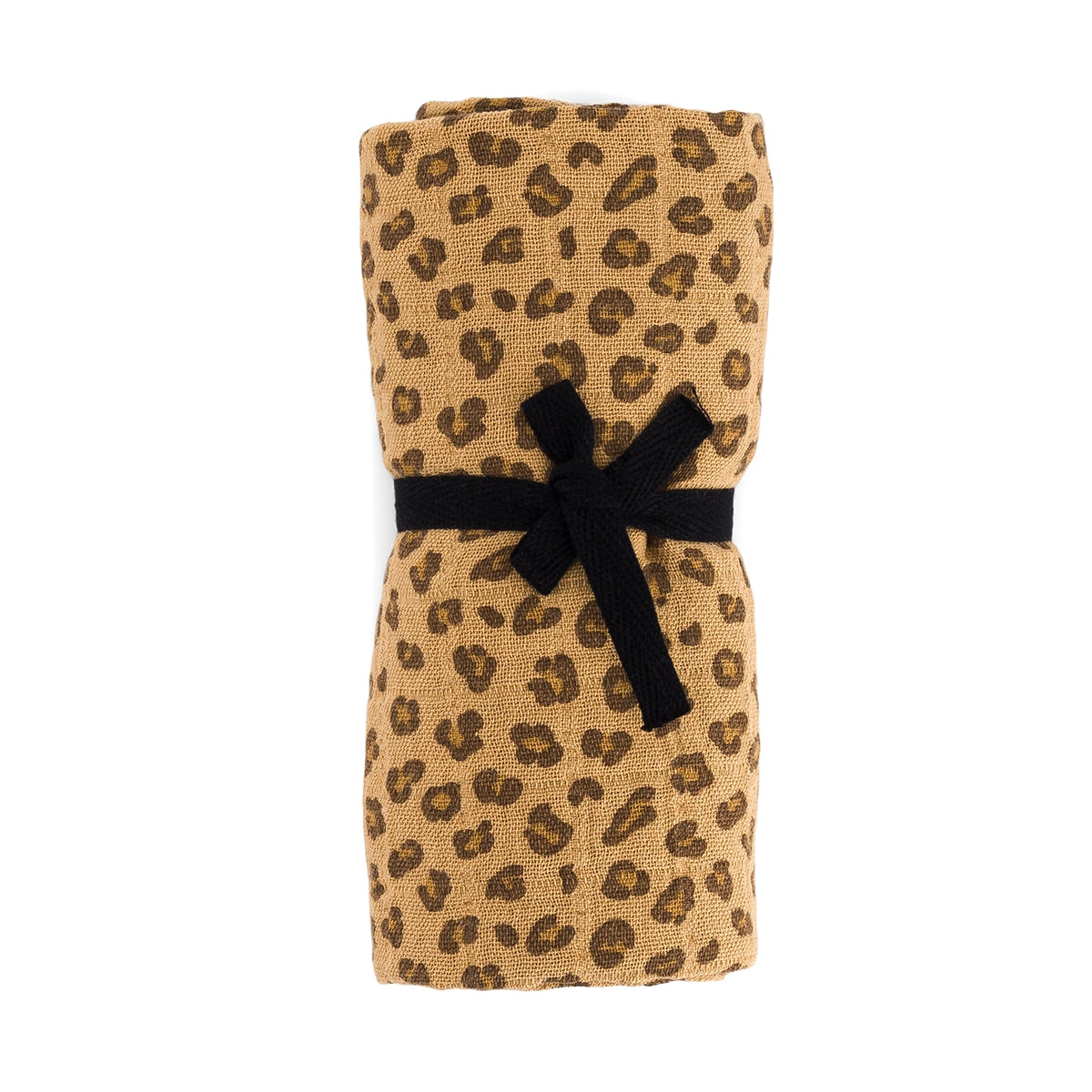 FOULARD BIANCA MINI LÉOPARD CAFÉ