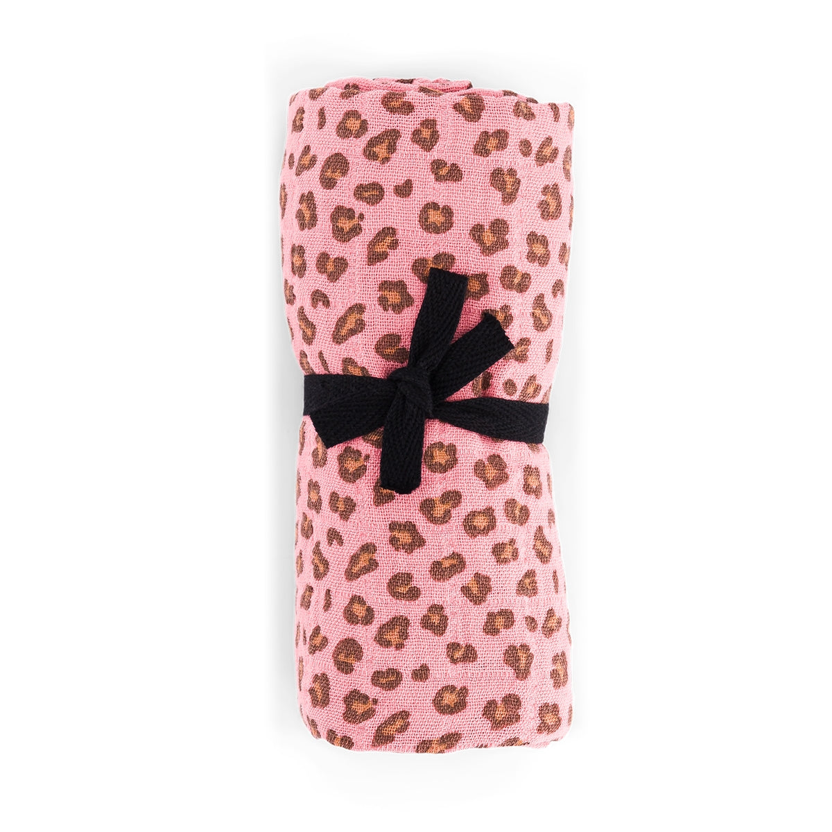 FOULARD BIANCA MINI LÉOPARD GÉRANIUM