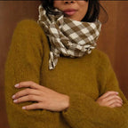 FOULARD BIANCA VICHY NUTRIA