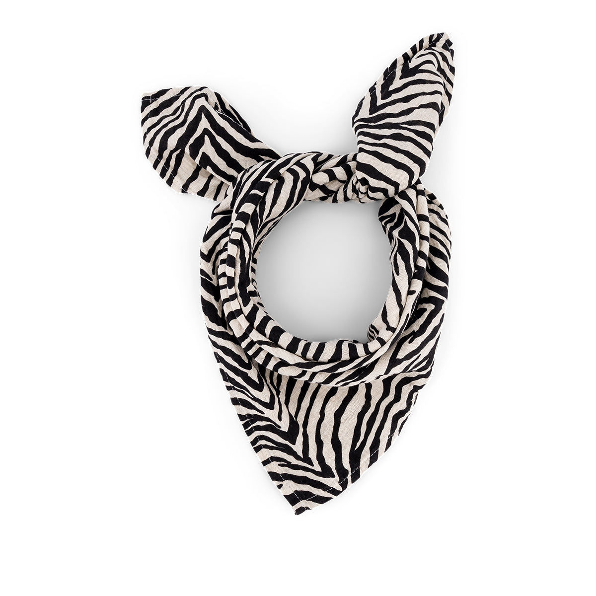 FOULARD BIANCA ZÈBRE GREIGE