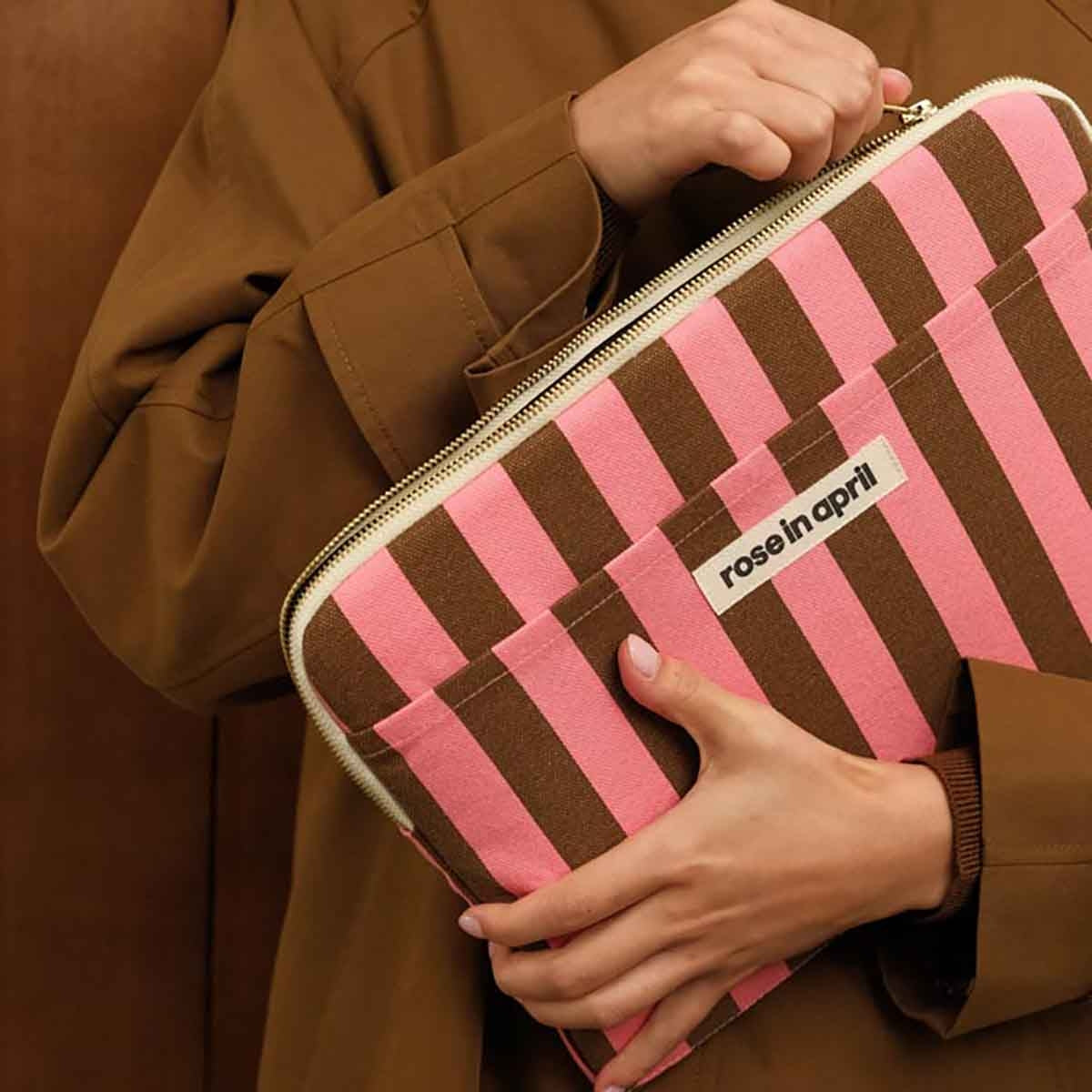 POCHETTE ORDINATEUR PINK/OLIVE