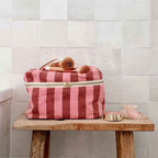 VANITY OONA RAYURES BRICK/PINK