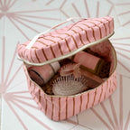 VANITY OONA RAYURES PECAN/STRAWBERRY